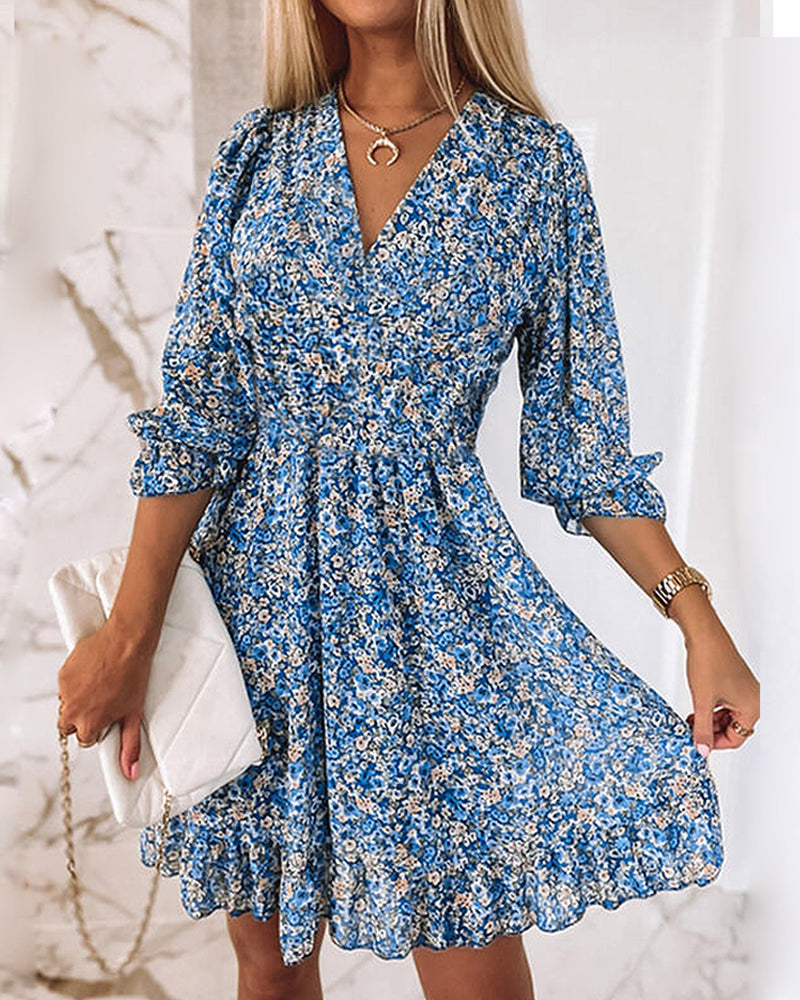 Lara - Damen Sommerkleid mit Blumenmuster und leichtem Stoff