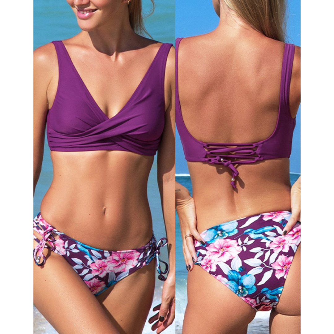 Maya – Damen 2-teiliger Strand-Bikini – Lebendiger Sommerstil