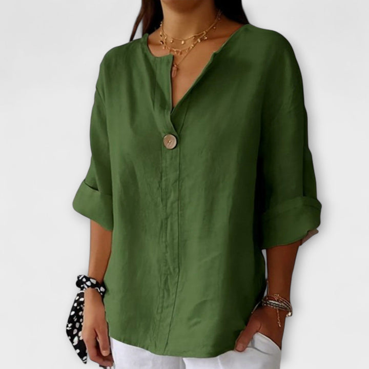 Nicole - Stylische Bluse mit V-Ausschnitt