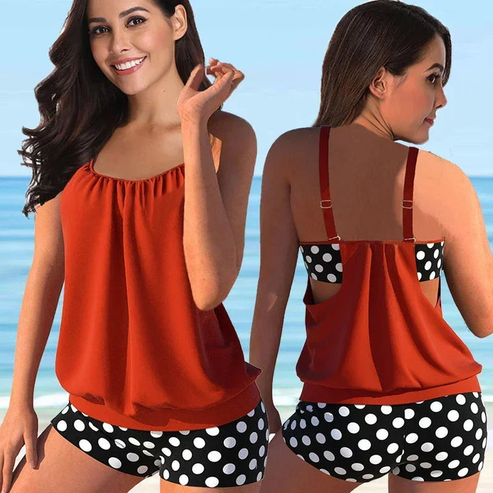 Stylisches Blumenmuster-Bikini-Set