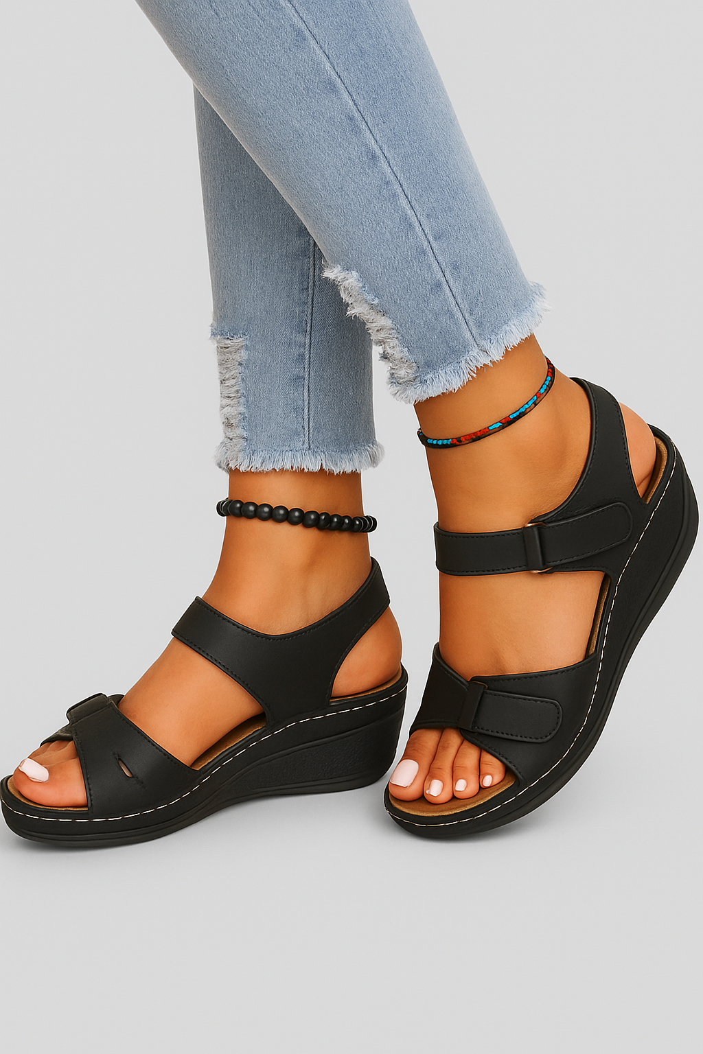 Antonia - Damen Orthopädische Keilsandalen mit bequemem Fußbett