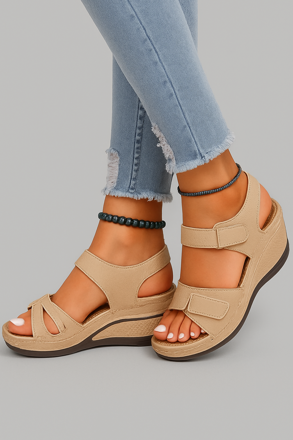 Antonia - Damen Orthopädische Keilsandalen mit bequemem Fußbett