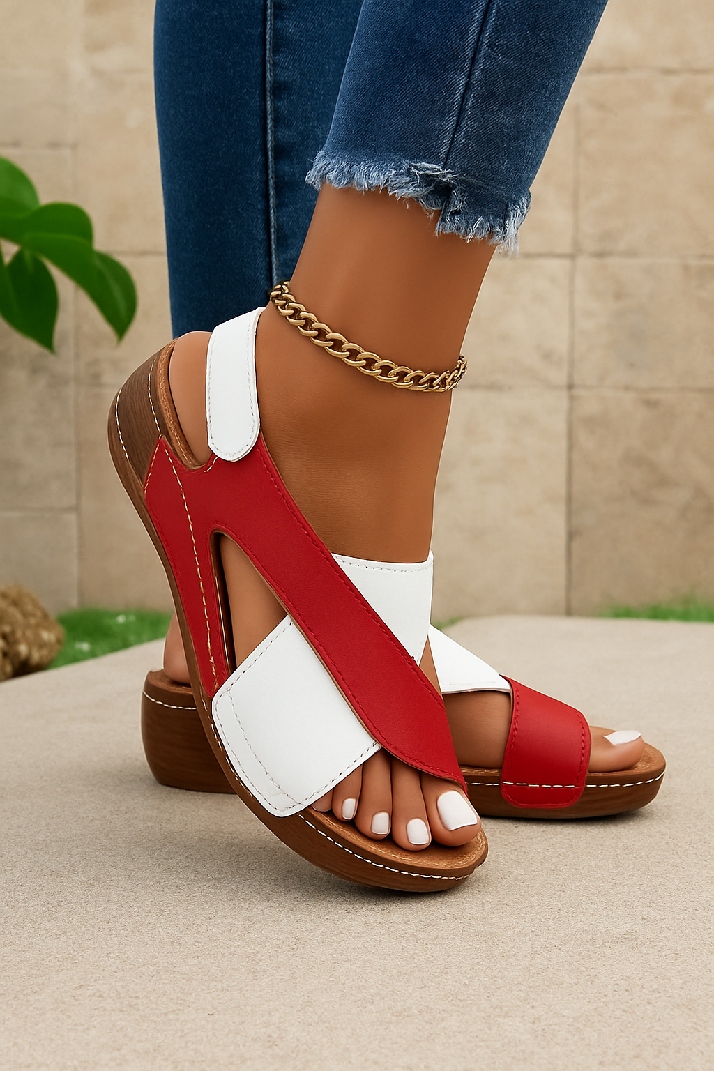 Nadine - Damen orthopädische Slingback-Sandalen mit Stil