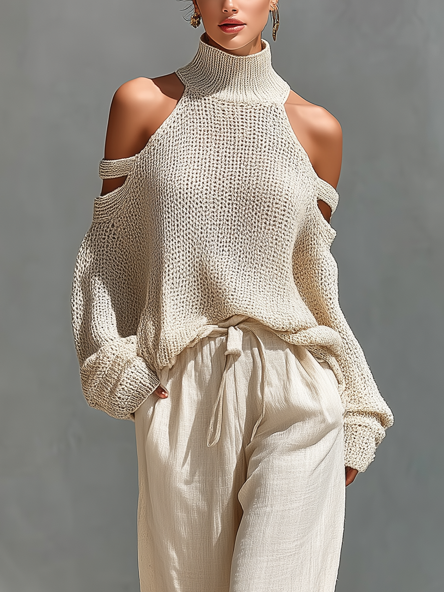 Diorelle - Set mit gestricktem Top und weiten Hosen