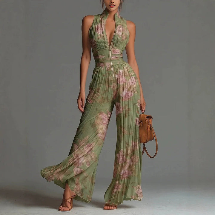 Tesalia - Weitbeiniger Jumpsuit mit sanfter Haptik