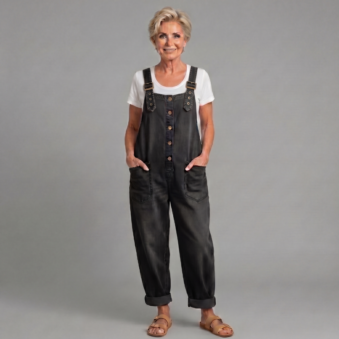 Greta Vintage Jeans-Latzhose von Maria Zürich – Ansicht 5