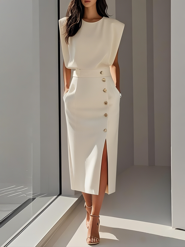 Aspen | Müheloser Charme Midi-Kleid