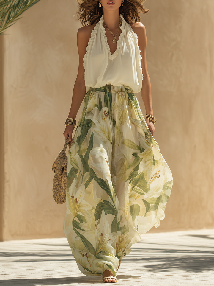 Lyselle - Elegantes Luftiges Set mit Blumenprint