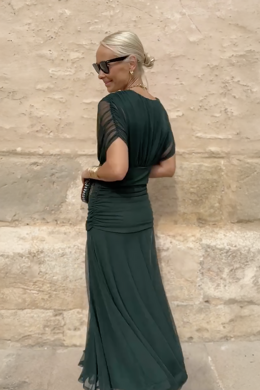 Elin - V-Ausschnitt Maxikleid