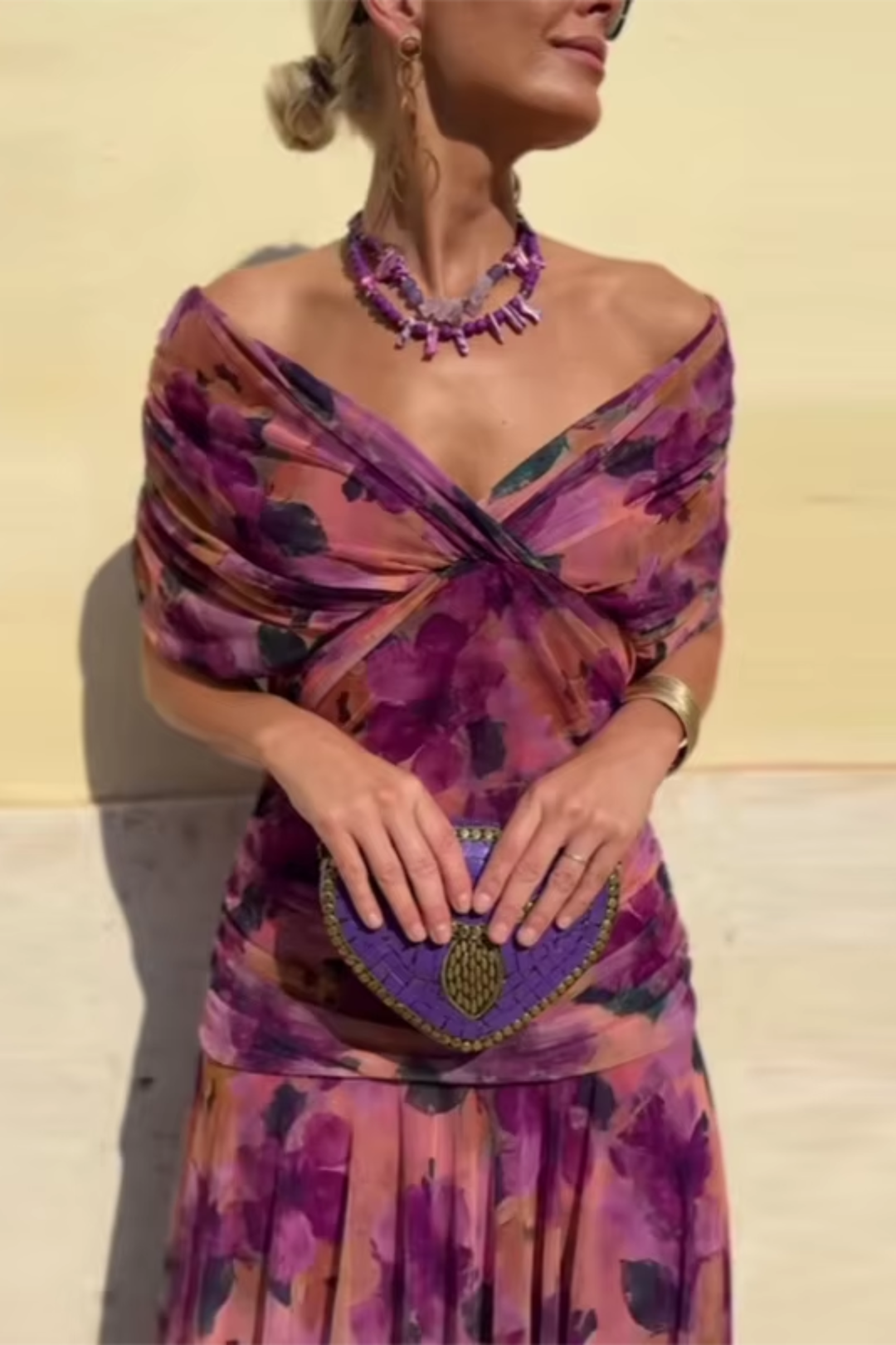 Elin - V-Ausschnitt Maxikleid