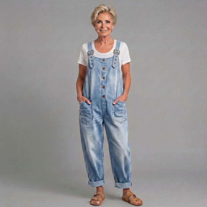 Greta Vintage Jeans-Latzhose von Maria Zürich – Ansicht 6