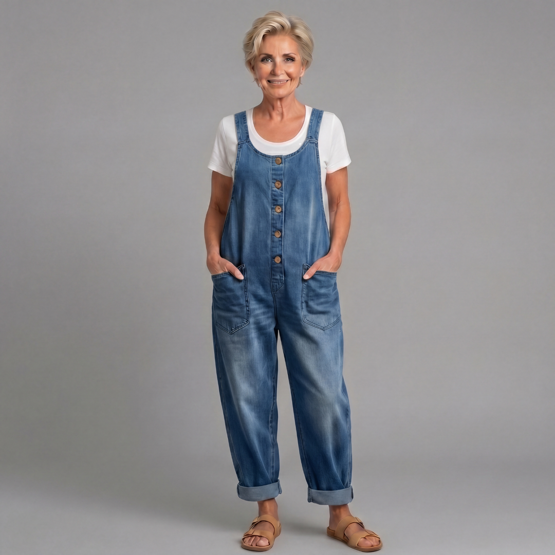 Greta Vintage Jeans-Latzhose von Maria Zürich