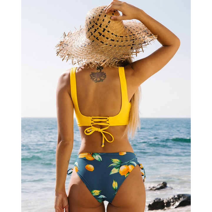 Maya – Damen 2-teiliger Strand-Bikini – Lebendiger Sommerstil