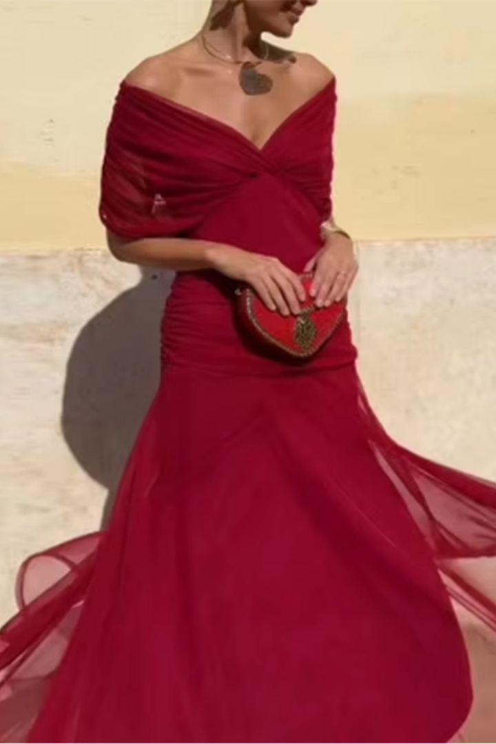 Elin - V-Ausschnitt Maxikleid
