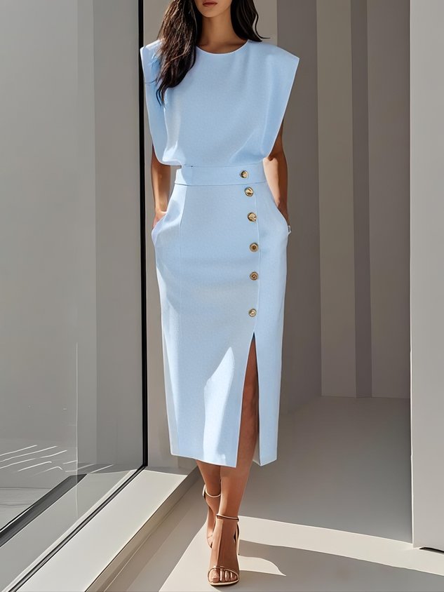 Aspen | Müheloser Charme Midi-Kleid