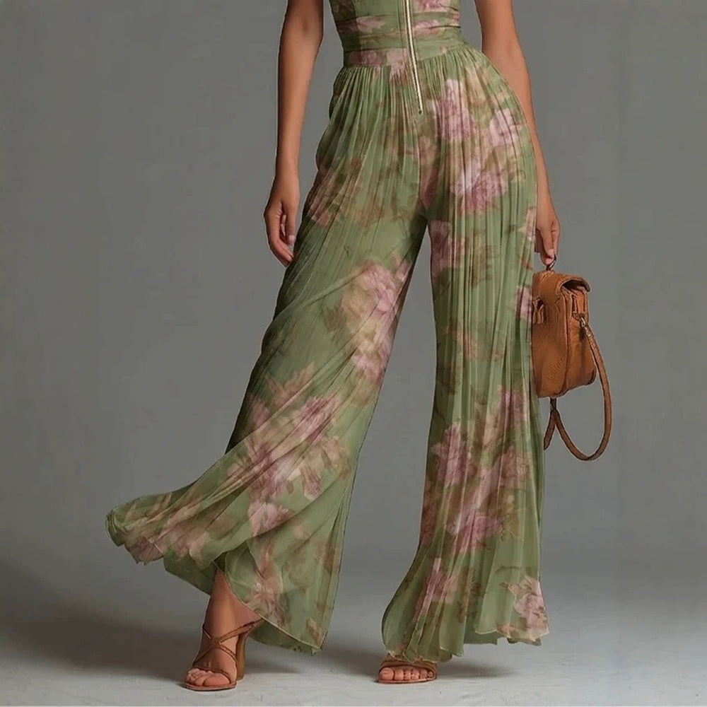 Tesalia - Weitbeiniger Jumpsuit mit sanfter Haptik