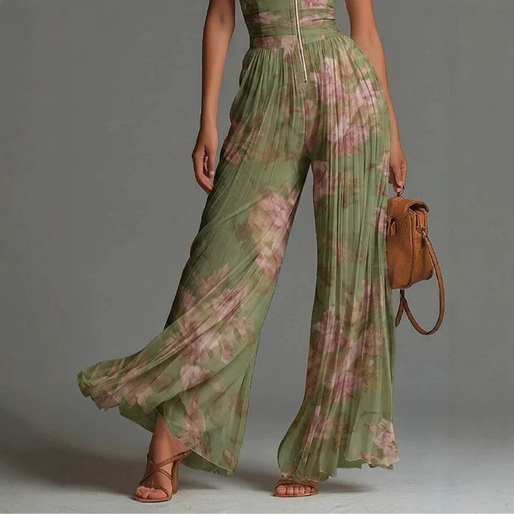 Tesalia - Weitbeiniger Jumpsuit mit sanfter Haptik