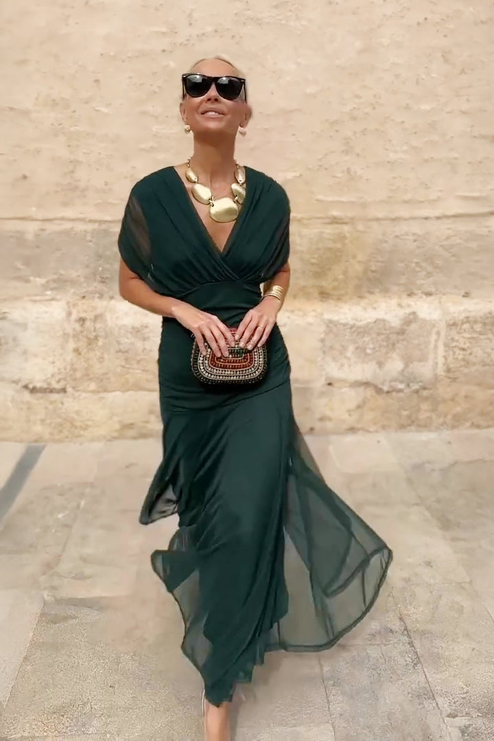 Elin - V-Ausschnitt Maxikleid