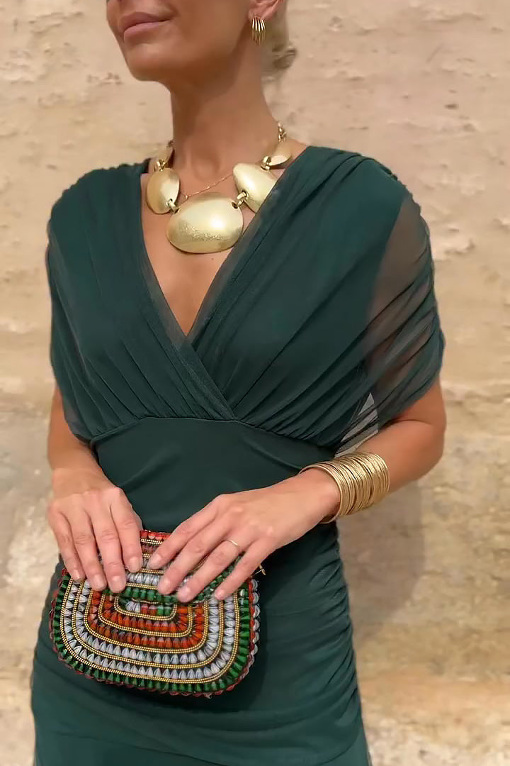 Elin - V-Ausschnitt Maxikleid