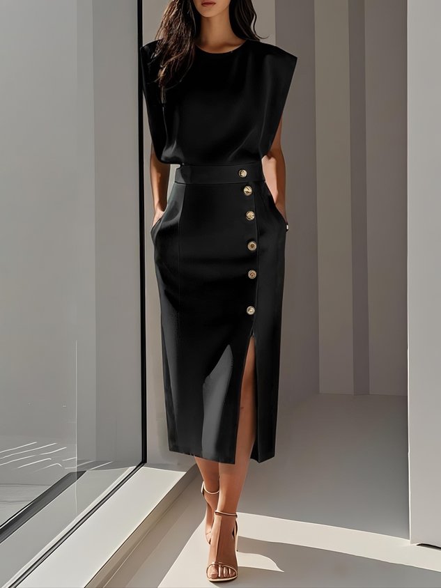 Aspen | Müheloser Charme Midi-Kleid