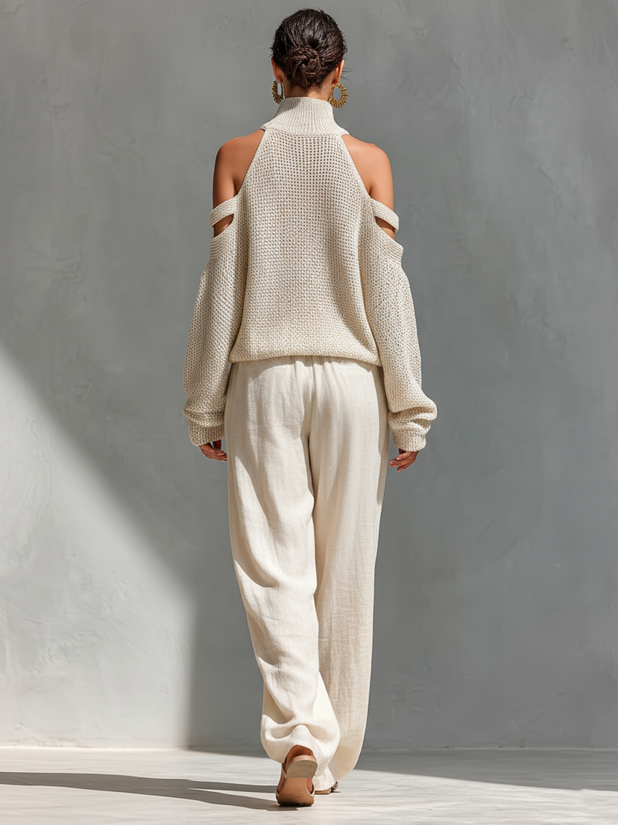 Diorelle - Set mit gestricktem Top und weiten Hosen
