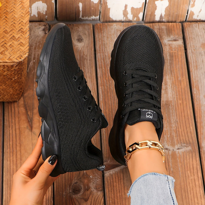 Damen Leichte Laufsneaker mit Schnürsenkeln