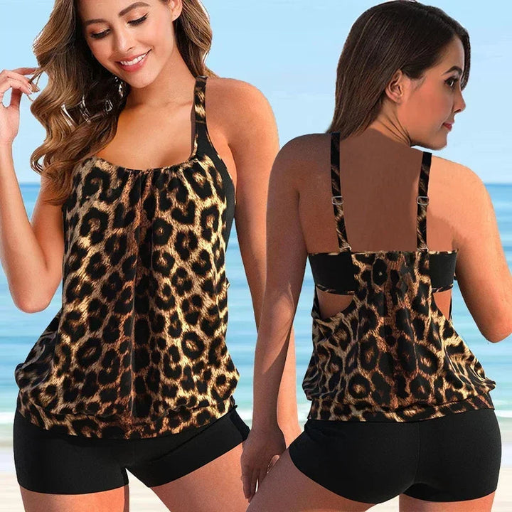 Stylisches Blumenmuster-Bikini-Set