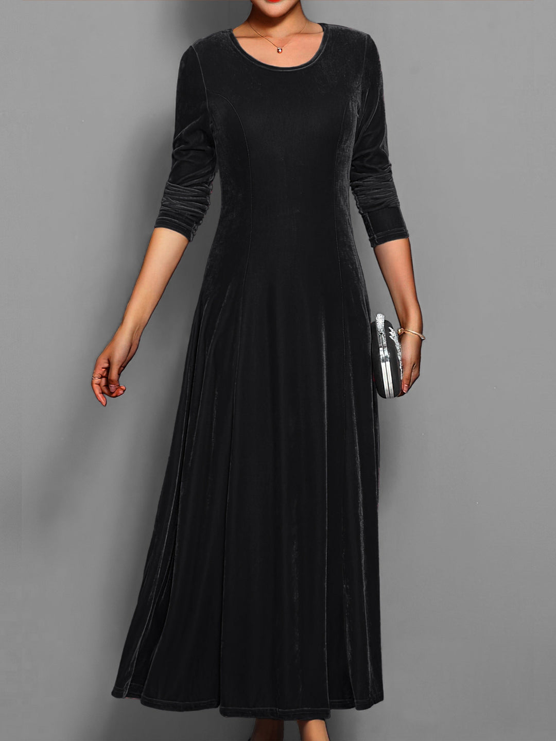 Damen-Langes formelles Kleid im klassischen Stil