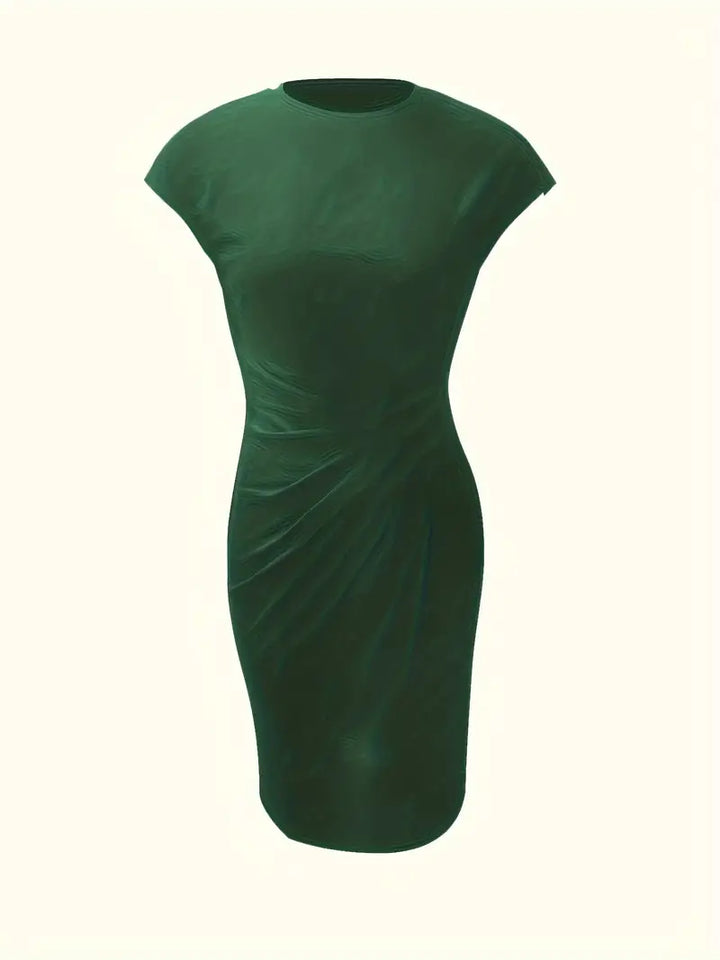 Jula - Damen Midikleid mit Raffdetail und Kurzarm