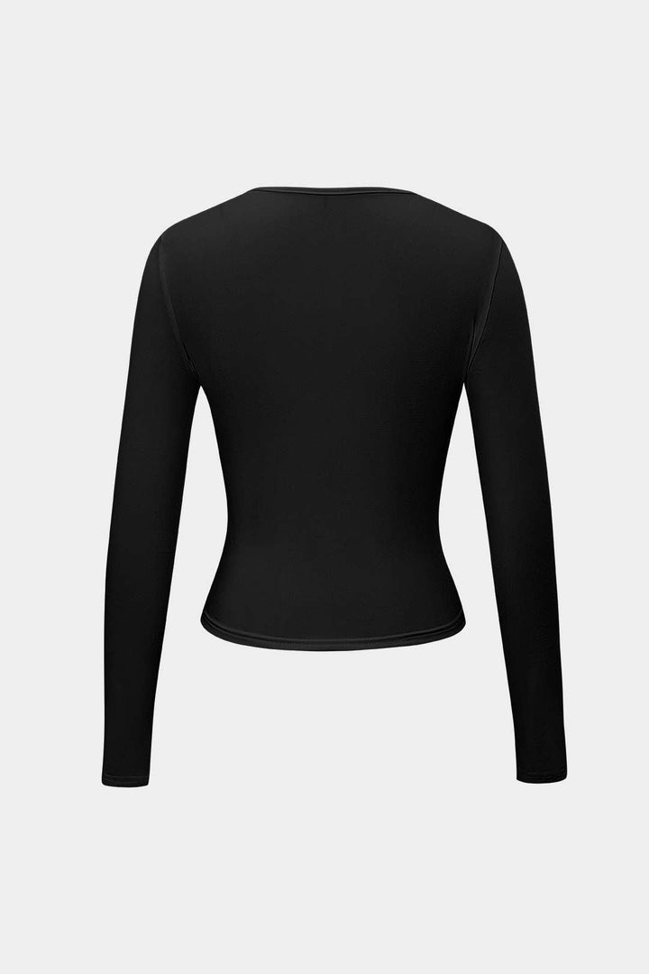 Nova | Minimalistisches Langarmshirt mit enganliegender Passform