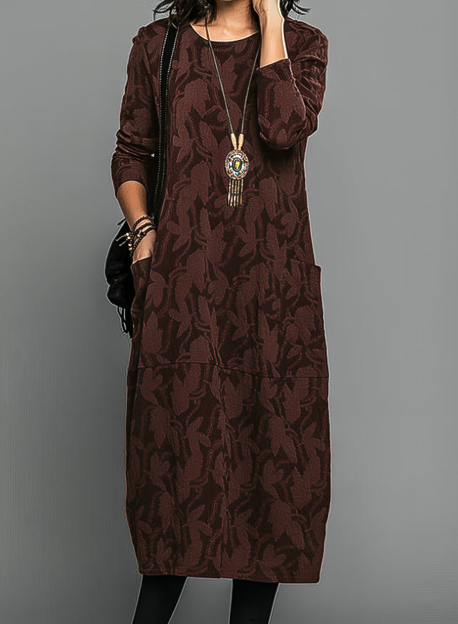Damen Midi-Kleid für Hochzeitsgäste mit Print
