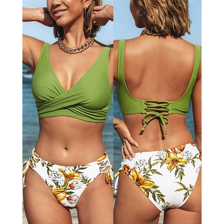 Maya – Damen 2-teiliger Strand-Bikini – Lebendiger Sommerstil