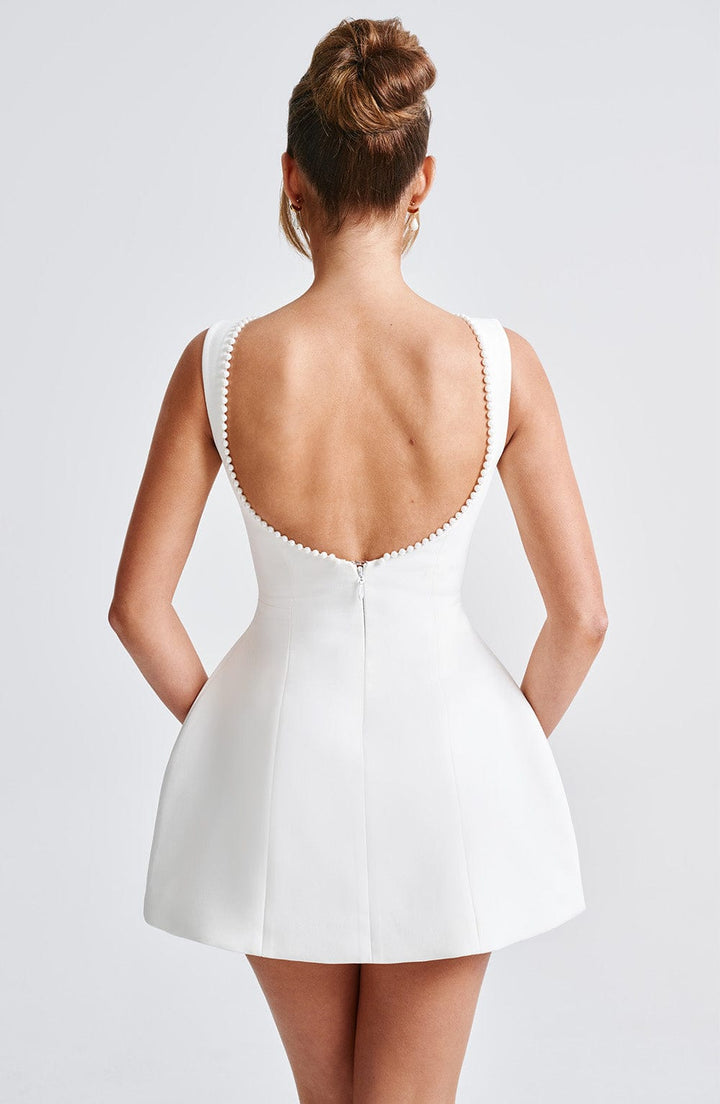 Damen Hochzeitsgast Struktur Mini Kleid