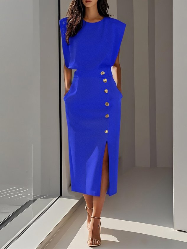 Aspen | Müheloser Charme Midi-Kleid