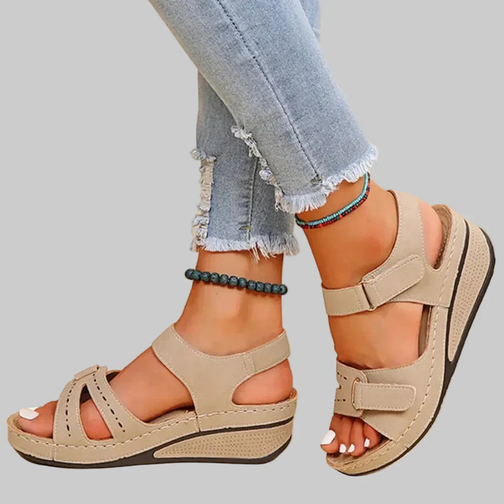 Antonia - Damen Orthopädische Keilsandalen mit bequemem Fußbett