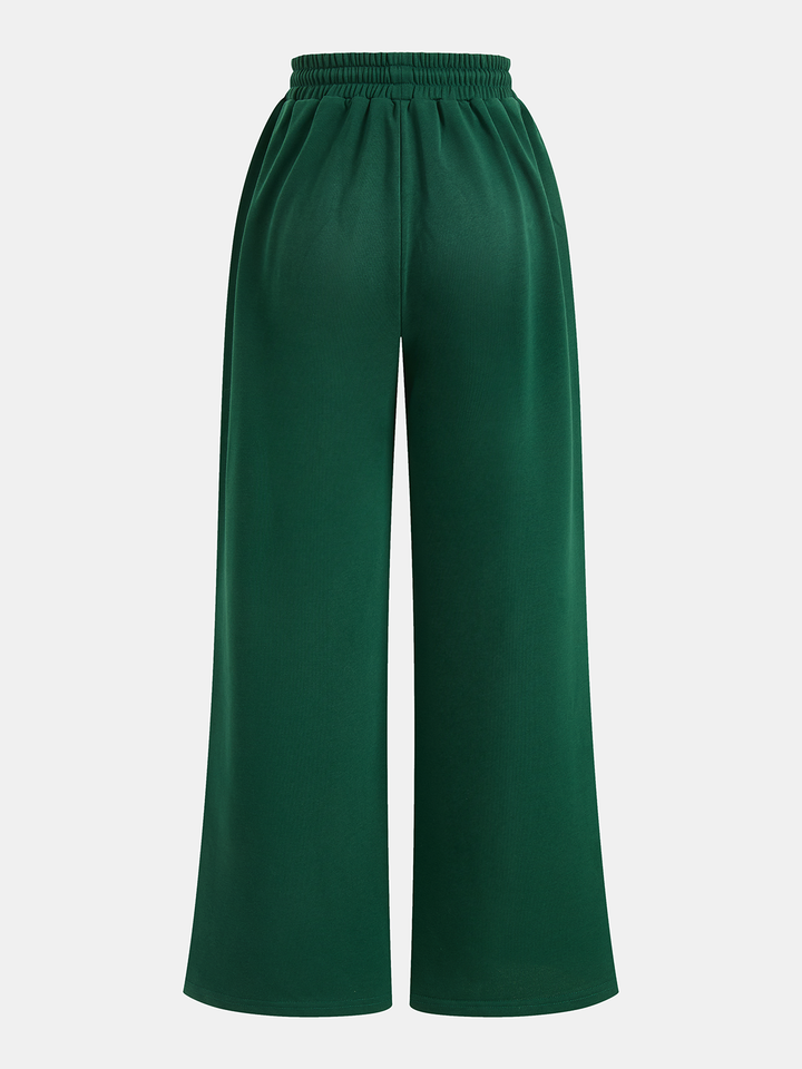Bess Jogginghose mit weitem Bein und elastischem Bund aus Polyester für Damen