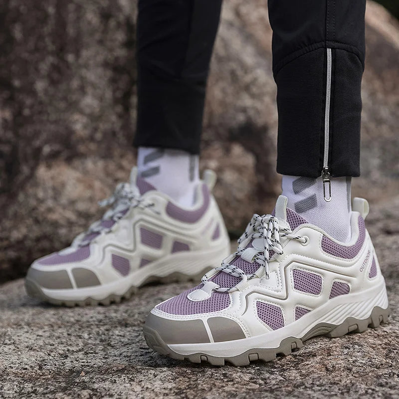 Damen Leichtgewicht Sneakers mit Schnürsenkeln für Outdoor-Aktivitäten