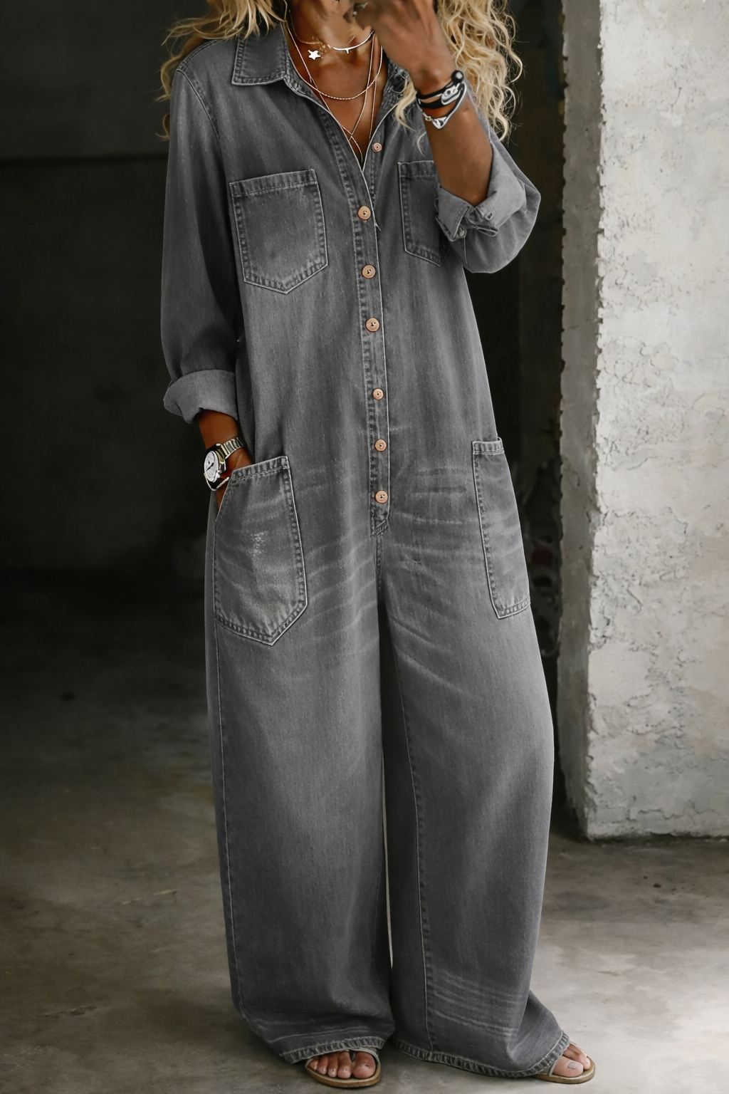 Thalassa - Lässiger Jeans-Overall