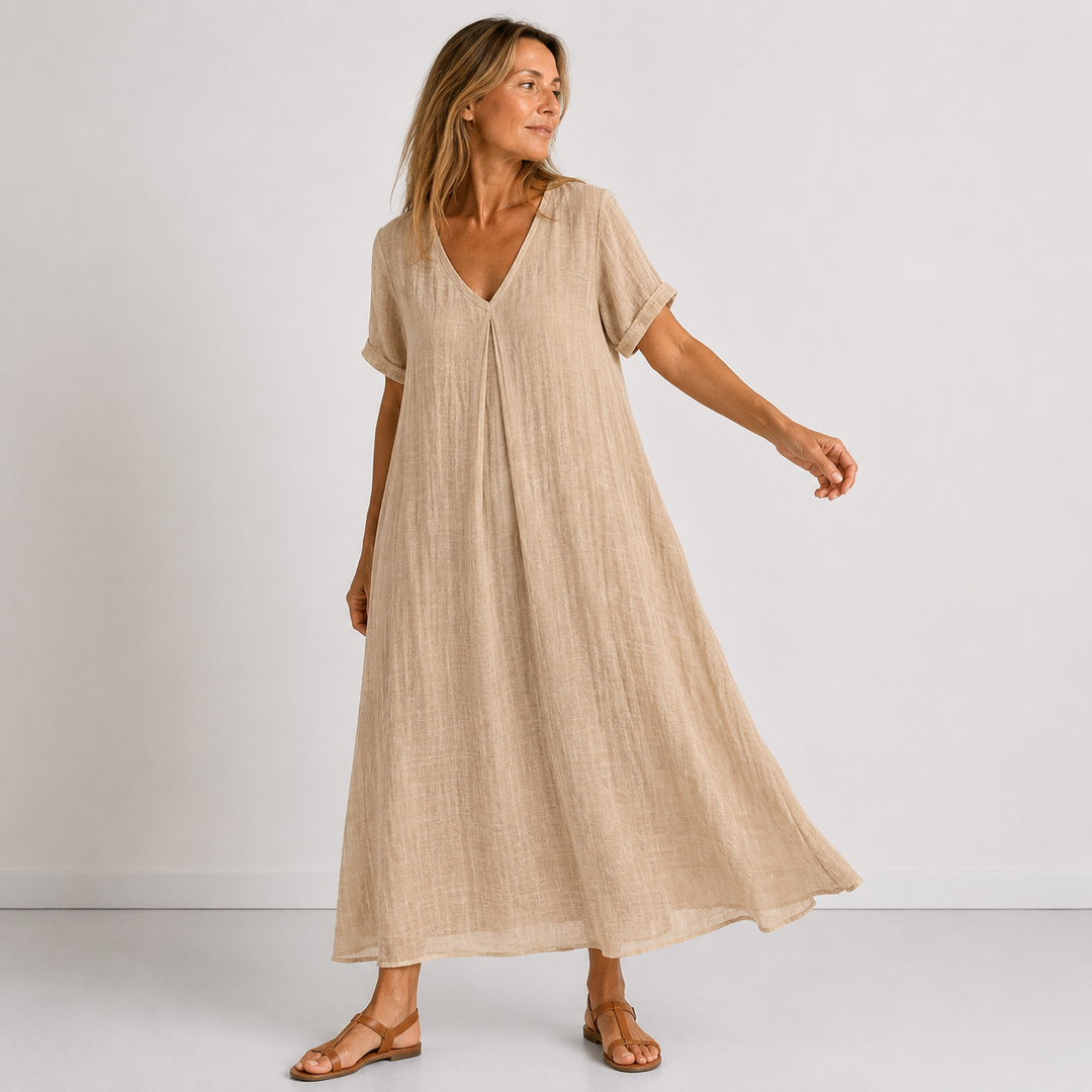 Violet - Fließendes Maxikleid