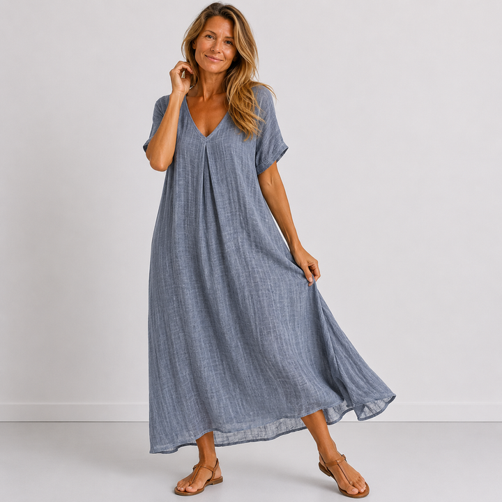 Violet - Fließendes Maxikleid