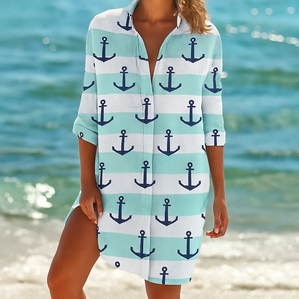 Damen Boho Fließendes Leichtes Stoff Kurzkleid