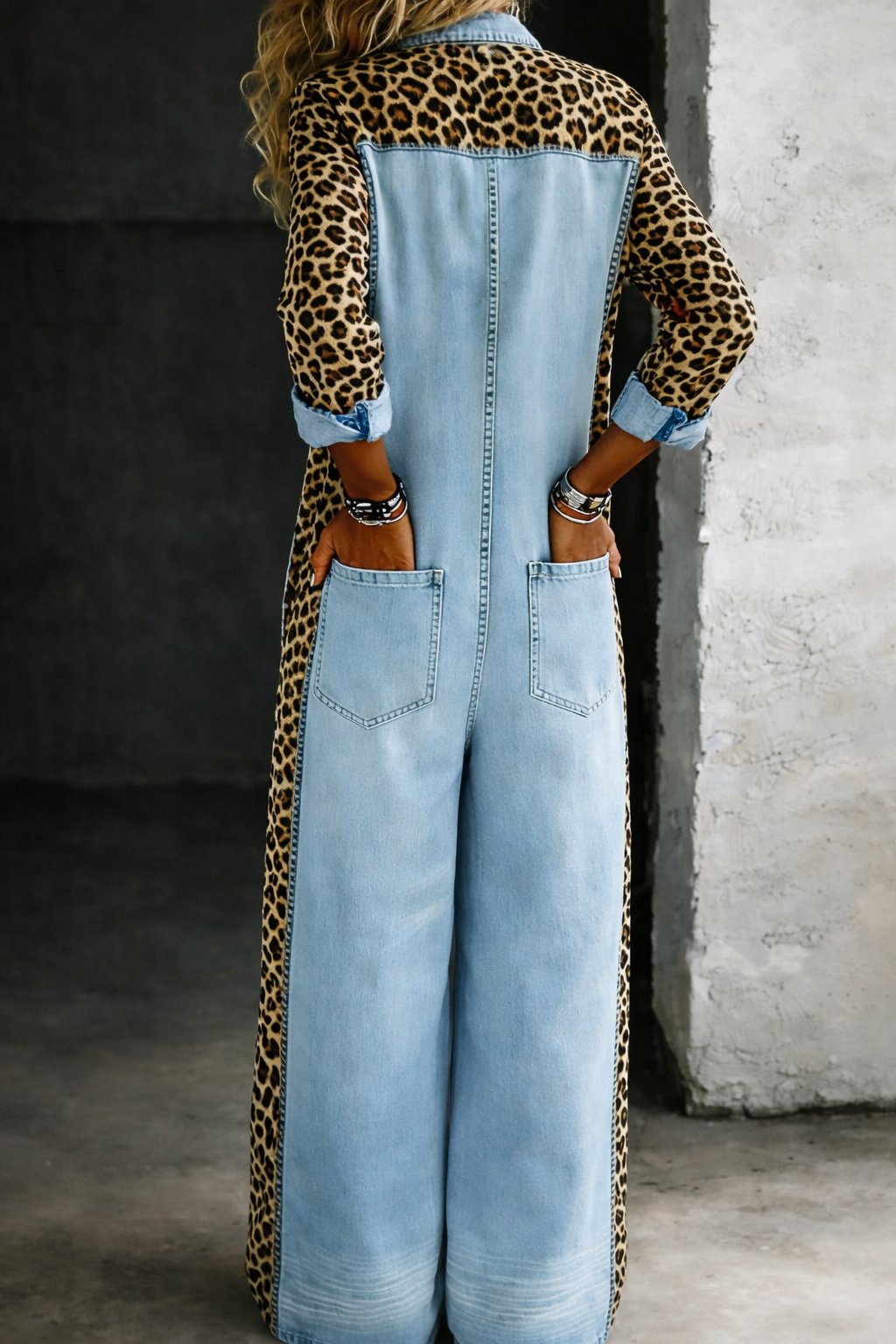 Amanda Denim-Jumpsuit von Maria Zürich — Detailansicht