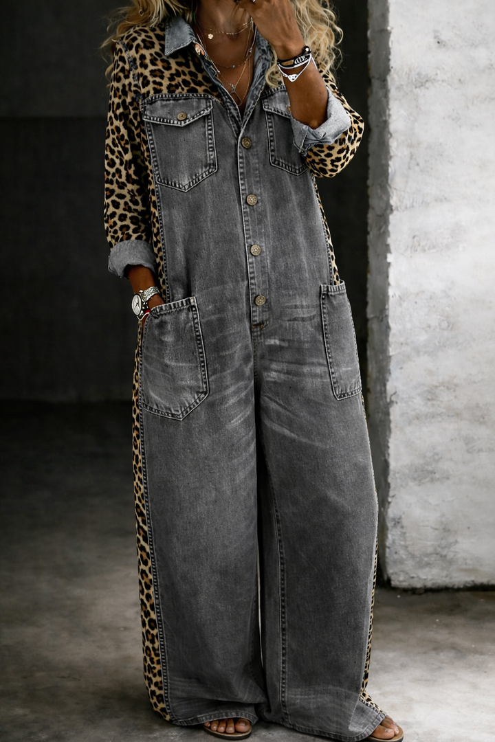 Amanda Denim-Jumpsuit von Maria Zürich — Gesamtansicht