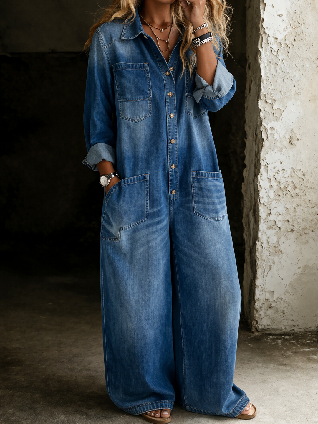 Lena Bequeme Latzhose im Casual-Look von Maria Zürich — Vorderansicht