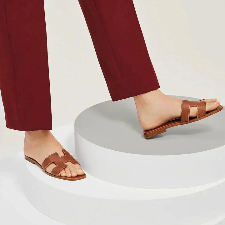 Damen Platten Sandalen mit Slip-On | Eva Jonsson
