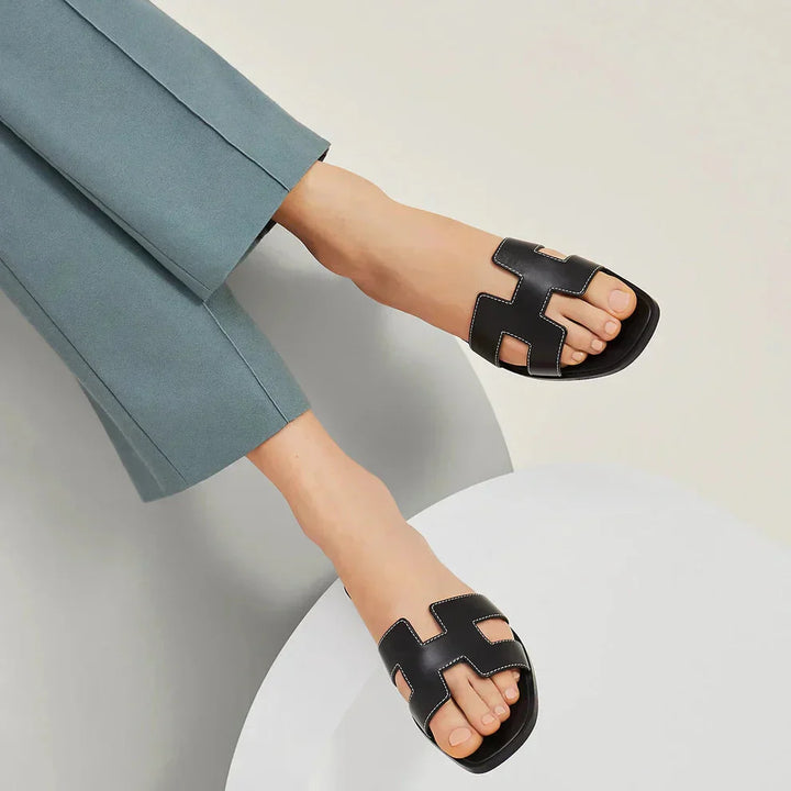 Damen Platten Sandalen mit Slip-On | Eva Jonsson