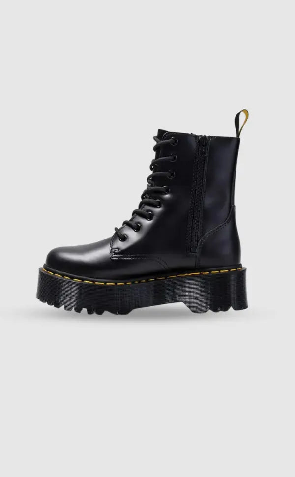 Damen Stiefeletten mit Plateau-Sohle und Schnürung