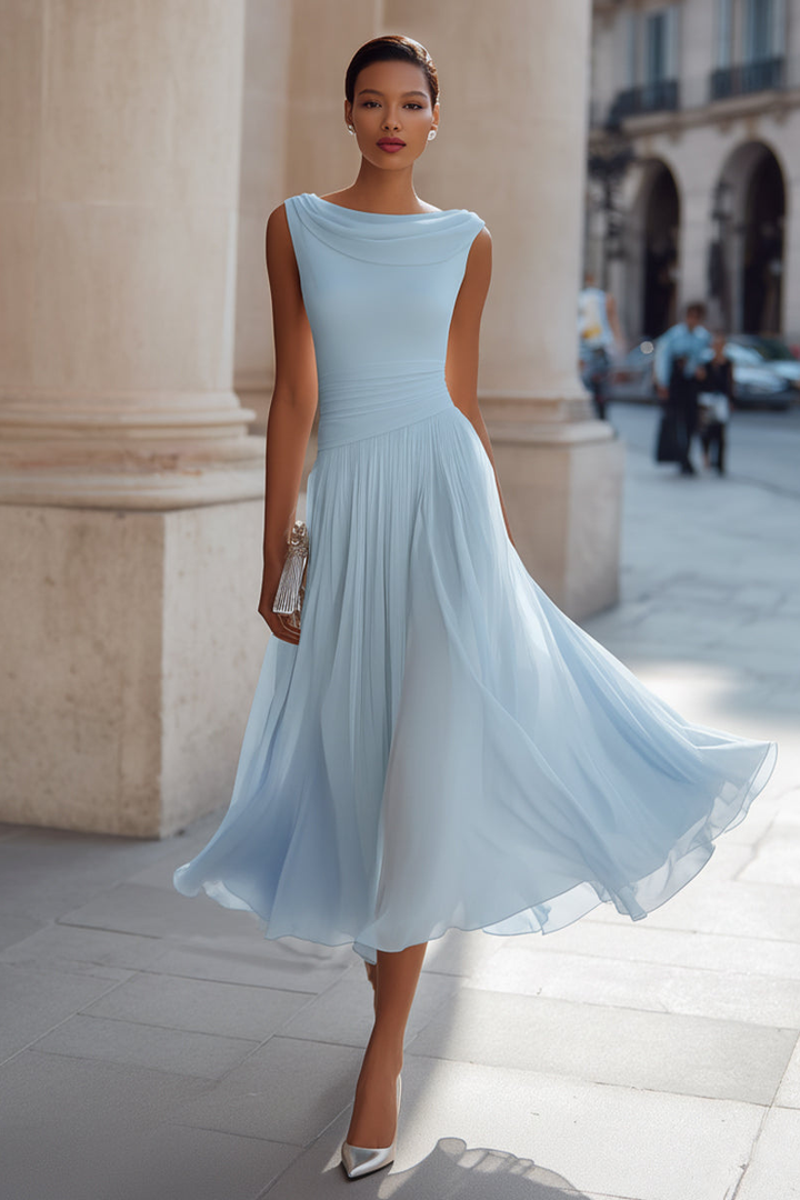 Emma elegantes Midikleid für Hochzeit und festliche Anlässe – Ansicht 5