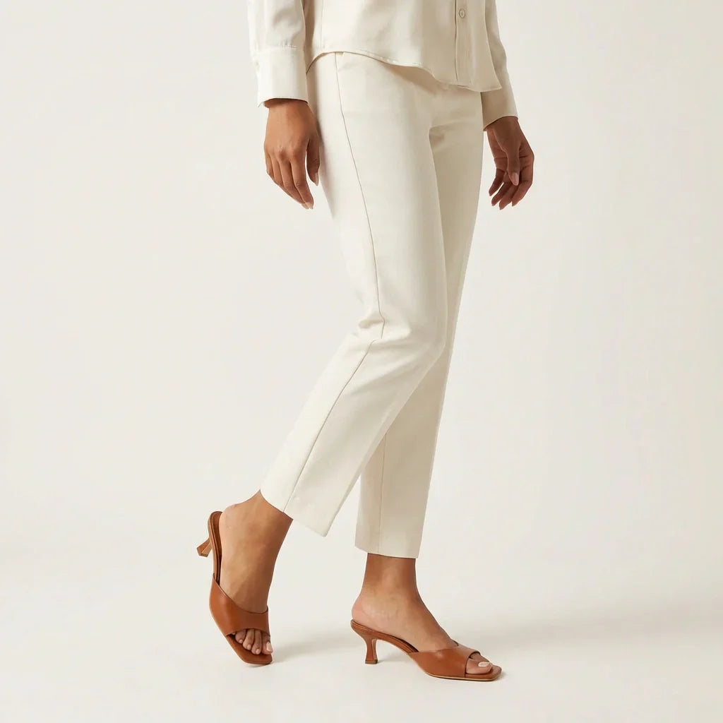 Elegante Damen-Mules mit niedrigem Absatz – Victoria