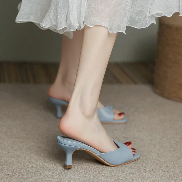 Elegante Damen-Mules mit niedrigem Absatz – Victoria